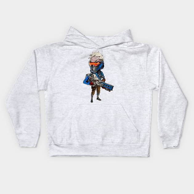 Soldier 76 Kids Hoodie by tabslabred